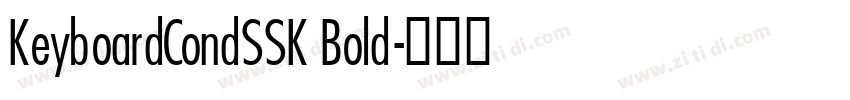 KeyboardCondSSK Bold字体转换